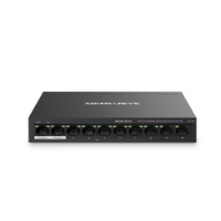 SWITCH MERCUSYS MS110P 10P 10/100 LAN con 8P PoE+ compatibile con 802.3af/at PDs, 65 W PoE Power - immagine 2
