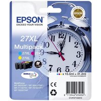 MULTIPACK EPSON 27XL 3C C13T27154012 CMY Sveglia x WF-3620 WF-7110DTW WF-7610DWF WF-7620DTWF WF-7210DTW WF-7710DWF - immagine 2