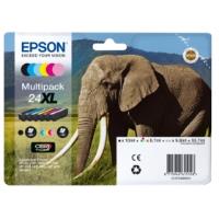 MULTIPACK EPSON 24XL 6C serie Elefante EPSON Claria Photo HD x XP-750 XP-850 XP-950 XP-760 XP-860 XP-960 - immagine 2