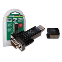 ADATTATORE DIGITUS USB 2.0 "A"/SERIALE RS232 9 PIN MASCHIO - CAVO PROLUNGA CM.80 INCLUSO - immagine 2