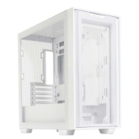 CASE M.TOWER ASUS GAMING A21 USB3.0, PANNELLO NASCONDI CAVI (COMP. CON MB BTF), SIDE PANNEL TRASP - BIANCO - immagine 2