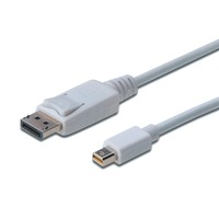 CAVO DIGITUS DISPLAYPORT TO MINI DP, M/M, 2MT, BIANCO, AK340102020W - immagine 2