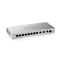 Switch SMART MANAGED, 8 porte Gigabit, 3 porte 10MGbE, 1 porte SFP+ 10GbE, - Easy Management per VLAN, QoS - FANLESS - immagine 2