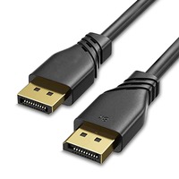 CAVO ATLANTIS DISPLAYPORT 1.2 TO DP, M/M, 2MT,schermato in RAME, NERO, P019-DP_12-2 - immagine 2