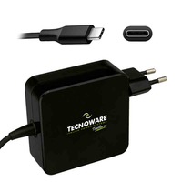 ALIMENTATORE TECNOWARE USB C FAU17563 DA RETE ELETTRICA 65W x NB MacBook Pro,SmartPhone,Tablet e tutti i disp comp con USB C - immagine 2