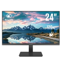 MONITOR ATLANTIS LED 23,8" Wide A05-HE24VF-VHM VA 120HZ 1920x1080 5ms 280cd/m² 4.000:1 VESA 2x2W MM VGA HDMI Black - immagine 2