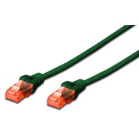 CAVO RETE DIGITUS CAT.6 UTP NON SCHERMATO LSZH VERDE 1mt - immagine 2