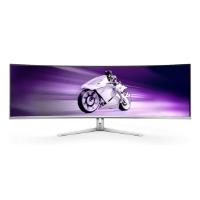 MONITOR PHILIPS 49" OLED 32:9 CURVED 49M2C8900L/00 VA 5120x1440 144HZ 0.03ms 30W MM Reg.H 2HDMI DP USB-C docking Silver - immagine 2