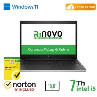 NB HP RINOVO REFURBISHED 450 G5 RN62524311 15.6" i5-7x00U 8GB SSD NEW 512GB DVD W11P CLOUD 20GB + NORTON - immagine 2
