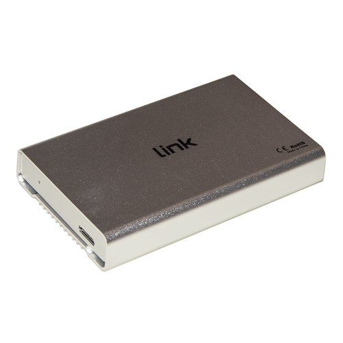BOX ESTERNO LINK USB 3.0 PER HDD SATA 2,5" FINO A 12,5 MM DI SPESSORE Alloggiamento in alluminio Colore Argento LKLOD254