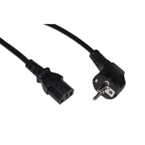 CAVO LINK ALIMENTAZIONE X PC/STAMPANTI SPINA SPINA TEDESCA (SCHUKO) 90 GRADI,1,8MT, 250 V PRESA IEC VDE,NERO, LKSK18