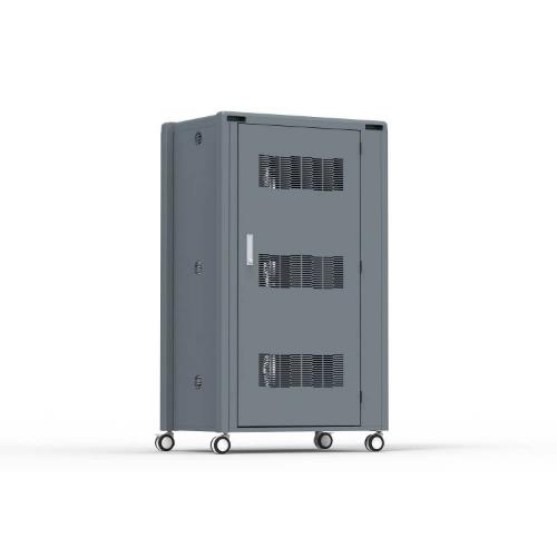 ARMADIO CARRELLO RICARICA 30 VISORI VR CON 3 LAMPADE UV 6W PER LA DISINFEZIONE DEI DISPOSITIVI PORTA - USB-C LKEC30 RICHIEDI BID