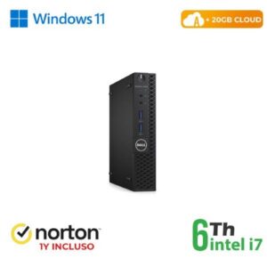 PC DELL RINOVO REFURBISHED Optiplex 3050-7050 RN45622381 MINI i7-6x00 8GB SSD256GB W11P + WEB + CLOUD 20GB + NORTON
