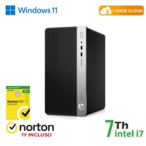PC HP RINOVO REFURBISHED 400 G4 RN61622313 TOWER i7-7x00 8GB SSD256GB W11P + CLOUD 20GB + NORTON