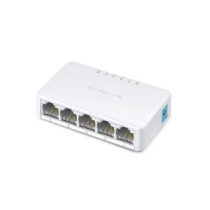 SWITCH MERCUSYS MS105 5P LAN MINI DESKTOP 10/100M RJ45 CASE PLASTICA