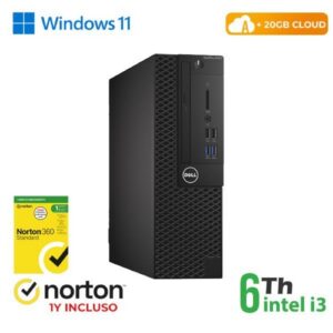 PC DELL RINOVO REFURBISHED Optiplex 3050-5050 RN44422311 SFF i3-6x00 8GB SSD256GB W11P CLOUD 20GB + NORTON