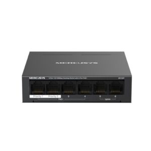 SWITCH MERCUSYS MS106P 6P LAN con 4P PoE+ compatibile con 802.3af/at PDs, 67 W PoE Power
