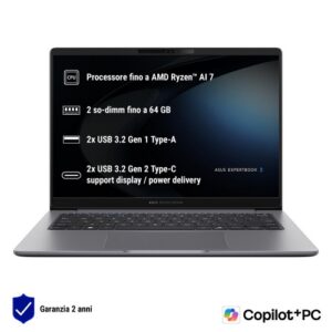 NB ASUS Commercial NX ExpertBook PM3 P PM3406CHA-LY0217X 14"AMD Ryzen 7 8840HS 16GB SSD512GB + TPM W11P