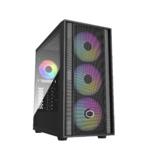 CASE COOLER MASTER "MasterBox 600",  mini-ITX/microATX, 6X2.5" 2X3.5", 3*Fan12cm - No Alim., BK - MB600-KGNN-S00