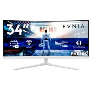 MONITOR PHILIPS EVNIA LED 34" 21:9 CURVED 34M2C5501A/00 3440x1440 180Hz 1ms 350cd/m² 3.000:1 2x5W MM Reg.H 2HDMI DP GAMING
