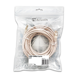 Atlantis cavo di Rete Cat 6: Cavo di rete UTP (patch cord) categoria Cat-6 Lunghezza 5m P019-LN_6-U-5A