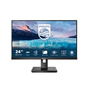 MONITOR PHILIPS LED 23.8"Wide 243S1/00 IPS 1920x1080 250cd/mq 1000:1 2x2W MM Reg.H PIVOT HDMI DP RJ45 USB-C doking