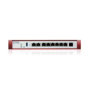 FIREWALL ZYXEL USGFlex Security Gateway 200H VPN:100IPSec/L2TP, 50SSL WAN, 6xLAN + 2x2.5Gbe, Fanless, fino a 50 utenti