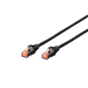 CAVO RETE DIGITUS CAT. 6 S-FTP DOPPIA SCHERMATURA LS0H COLORE NERO MT. 0,5