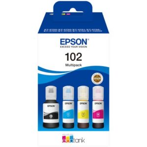 MULTIPACK EPSON 102 C13T03R640 4 COLORI da 65ml x ET-2700 ET-2750 ET-3750 ET-4750 ET-2850 ET-3850 ET-4850 ET-15000