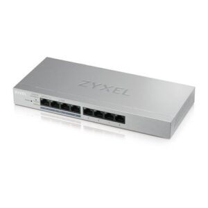 SWITCH ZYXEL GS1200-8HP SMART MANAGED 8P Gigabit(4P PoE fino a 60W)Easy Management xVLAN,QoS design senza ventole Desktop