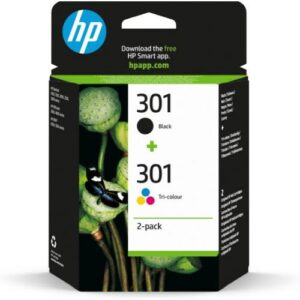 INK HP N9J72AE N.301 Nero + Colore X Deskjet F2050 1510 3050 3050A 1050 2050A OJ-2620 OJ-4630