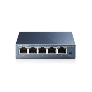 SWITCH TP-LINK TL-SG105 5P LAN METAL GIGABIT DESKTOP 10/100/1000Mbps RJ45 CASE METALLO