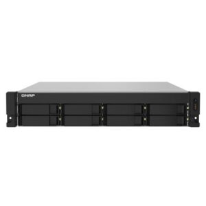 NAS RACK 2U QNAP TS-832PXU-RP-4G 8HD 3,5"/2,5"SATA6 6GB/S NOHD 2P 10GBE SFP+ 2P 2.5GBE 4P USB3.0 4GB RAM DDR4 AL324 4CORE 2X250W