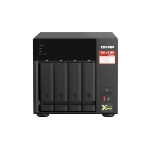 NAS TOWER QNAP TS-473A-8G 4HD + 2XM.2 NVMe NOHDD 2.5"/3.5" RAM 8GB DDR4 2P 2.5 GBE 4P USB3.2 AMD Ryzen V1000 QUADCORE 2.2 GHz