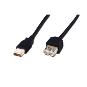 CAVO DIGUTS USB 2.0 A TO USB A, M/F, 5MT, (PROLUNGA), NERO, LP8152B
