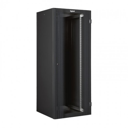 ARMADIO RACK DA PAVIMENTO LEGRAND 42U 2026X600X1000 PORTA IN VETRO 2 MONTANTI ANTERIORI RAL 7016