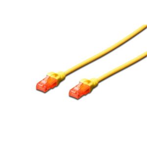 CAVO RETE DIGITUS CAT. 6 UTP NON SCHERMATO LSZH GIALLO 5mt
