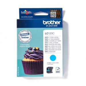 INK BROTHER LC-123C Ciano 600PP X MFCJ44/J45/J46/J47/J470 DCP-J552DW MFC-J650DW MFC-6920DW/J6520DW DCP-J132/152W MFC-870DW/J245