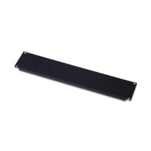 PANNELLO CIECO 2U PER CHIUSURA SPAZI VUOTI IN ARMADI RACK 19" NERO