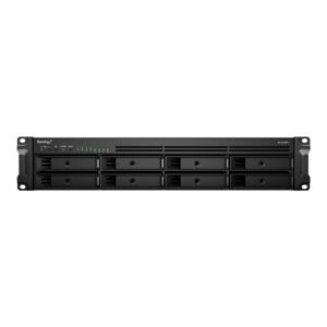 NAS RACK 2U SYNOLOGY RS1221RP+ 8XHDD NOHDD 3.5''/2.5'' SATA 4P 1GBe 4GB RAM CPU 4C 2.2 GHz AMD Ryzen V1500B 2X350W
