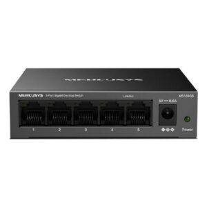 SWITCH MERCUSYS MS105GS 5P LAN MINI DESKTOP 10/100/1000M RJ45 CASE PLASTICA