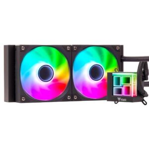 COOLER ITEK "HYDRO CUBE  240B" 240mm (Raff. a Liquido) ARGB, PWM FAN,SKT UNIVERSALE - ITLCHCA240