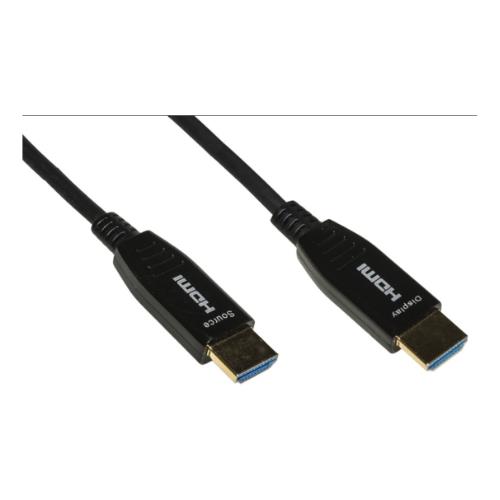 CAVO LINK HDMI 2.0 TO HDMI, M/M, 15MT, AOC FIBRA OTTICA IBRIDO, HDCP, ARC, EDID 4K - 60HZ, 4:4:4, NERO, LKCHD15F