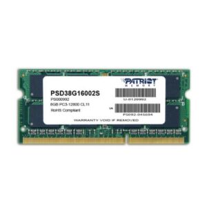 DDR3 SO-DIMM PATRIOT 8GB 1600MHz  - PSD38G16002S