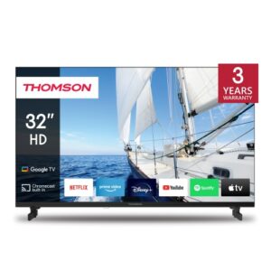 TV THOMSON LED 32" 32HG2S14 SMART GOOGLE TV HOTEL MODE DVB-T2/S2 HD CI+ 3XHDMI 2XUSB  -TELEC. RETRO ILLUM VESA