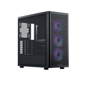 CASE COOLER MASTER MIDI TOWER "ELITE 502", ITX/MATX/ATX USB-C, 2X3.5",2*2,5", Fan12cm ARGB- No Alim., BK - E502-KGNN-S00
