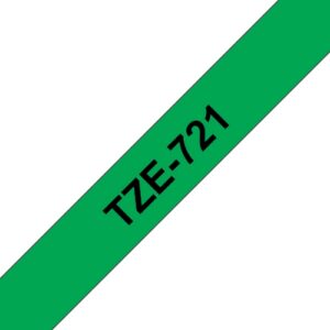 BROTHER TZE721 NASTRO TZ NERO / VERDE