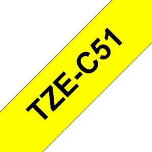BROTHER TZEC51 NASTRO TZ NERO/GIAL FLUO