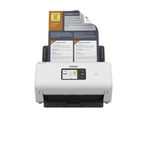 BROTHER SCANNER DOCUMENTALE ADS-4550W A4 35PPM 600x600dpi ADF 60FF CIS Doppio USB 3.0 WiFi LAN Display Touch 7.1cm
