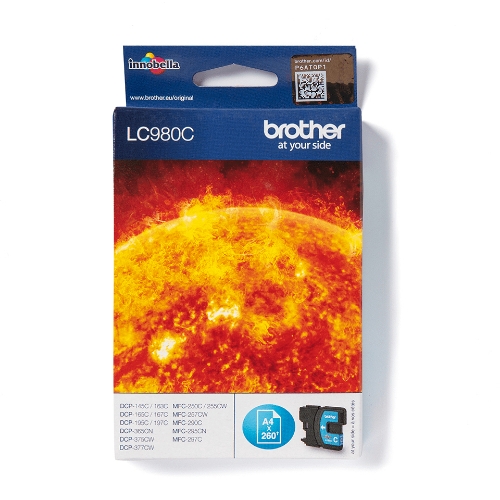 INK BROTHER LC-980C Ciano X DCP-145C DCP-165C DCP-195C MFC-250C MFC-290C